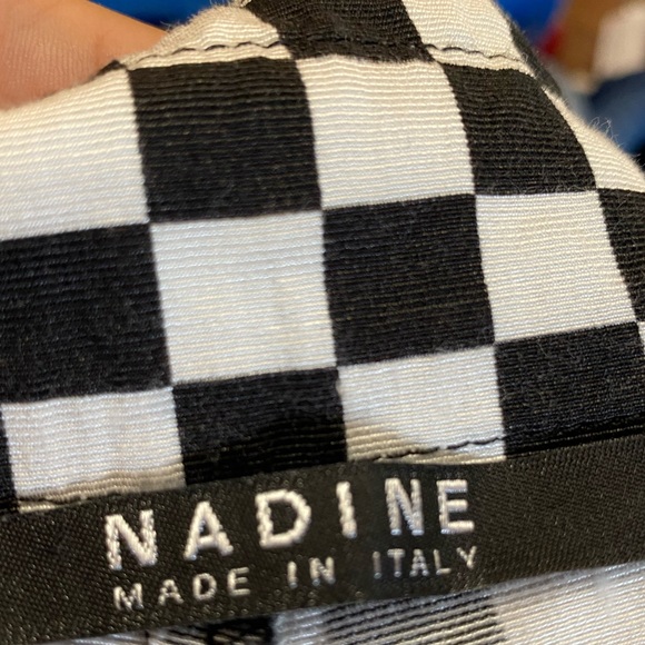 Nadine Women’s Small Checkered Casual Pant Side Zipper - Picture 4 of 8